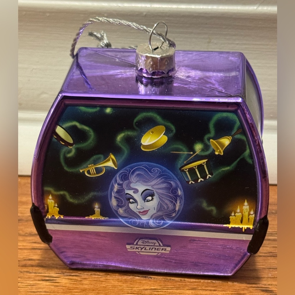 Walt Disney World Skyliner Purple Haunted Mansion Holiday Ornament